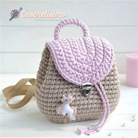 PATRÓN GRATIS Mochila de Trapillo en Crochet - Crochetisimo