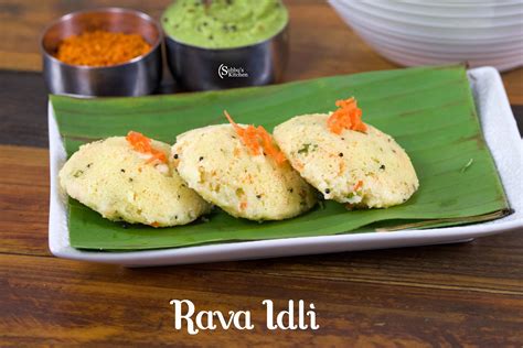 Rava Idli | Instant Rava Idli | Sooji Idli Recipe - Subbus Kitchen