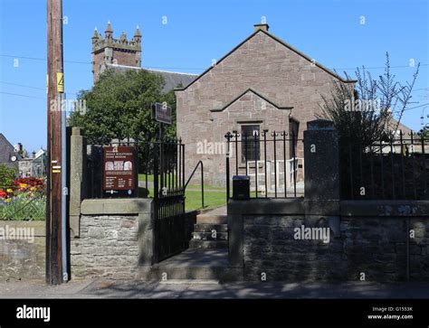 Exterior of Sculptured Stones Museum Meigle Scotland May 2016 Stock ...