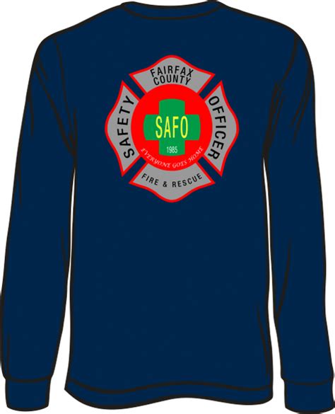 Fairfax County Safety Officer Long-Sleeve T-Shirt | Tee Street Ink ...