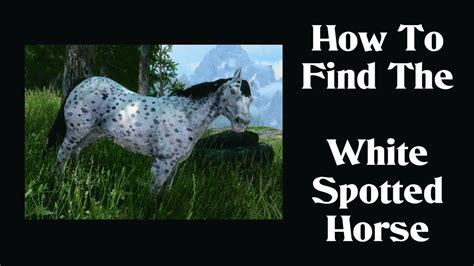 Creation Club Wild Horses, How To Find The White Spotted Horse - YouTube