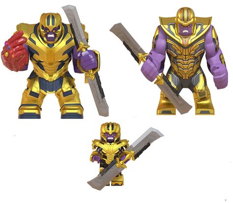 3pcs Marvel Thanos Minifigure Ultimate Battle Avengers Superhero 2020 ...