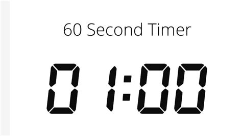 60 Second Timer - YouTube