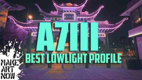 SONY A7III BEST LOWLIGHT SETTINGS - YouTube | Digital camera, Sony, Photo
