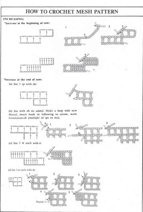 Filet Crochet – Increase & Decrease In our first Lesson on Filet ...