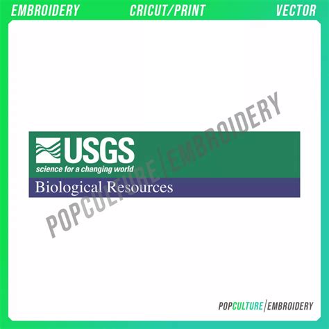 USGS - Official Logo for Embroidery & Vector • Pop Culture Embroidery • 100k+ Embroidery ...