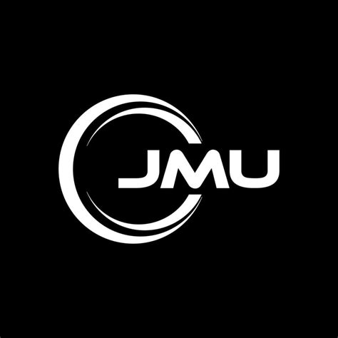 JMU letter logo design in illustration. Vector logo, calligraphy designs for logo, Poster ...