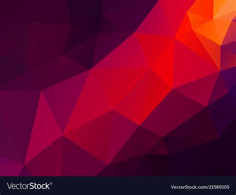 Abstract purple red triangles background Vector Image