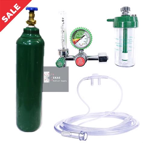 10lbs Medical Oxygen Tank with Medical Oxygen Regulator Full Content ...