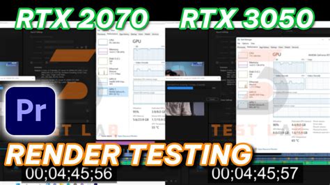 RTX 2070 vs RTX 3050 | Premiere Pro render testing - YouTube