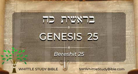 Genesis 25 (Bereshit) - Whittle Study Bible