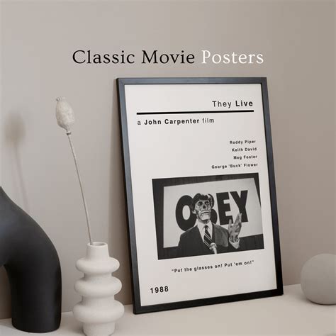 They Live Movie Poster - Vintage/Retro Style Art Print – The Rustic Dish Ltd®