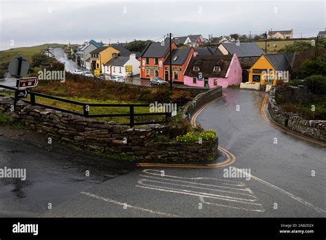 The colourful coastal village of Doolin in County Clare, Ireland Stock ...