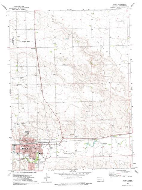 Sidney topographic map, NE - USGS Topo Quad 41102b8