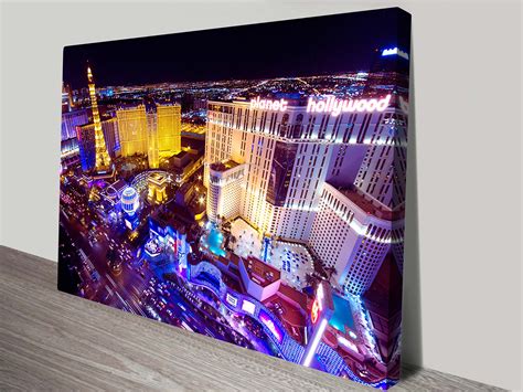 Las Vegas at Night Wall Art on Canvas