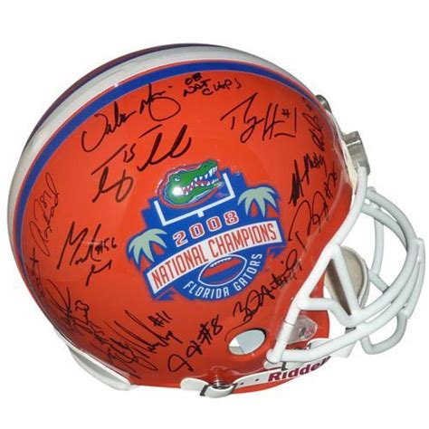 2008 Florida Gators National Champions Team And Urban Meyer Autographed Florida Gators (BCS ...