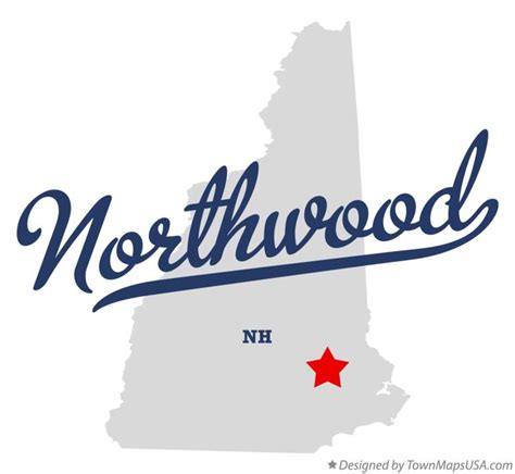 Map of Northwood, NH, New Hampshire