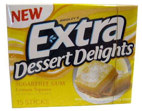 REVIEW: Extra Dessert Delights Lemon Square Gum - The Impulsive Buy