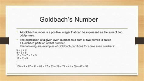 Goldbach’s conjecture