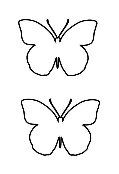 Download butterfly template 12 | Butterfly drawing outline, Butterfly ...