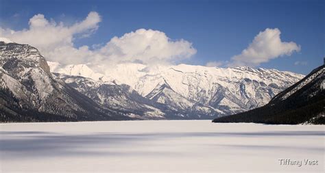 "Winter on Lake Minnewanka" by Tiffany Vest | Redbubble