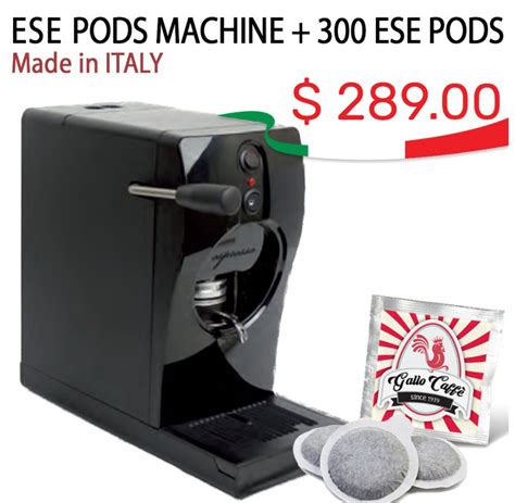 ESE Coffee Machine Silver, Coffee Makers ESE Pods, Espresso Coffee Machine