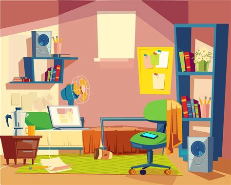 Bedroom - Illustration on Behance Living Room Cartoon, Bedroom Cartoon, Luxury Duvet Covers ...
