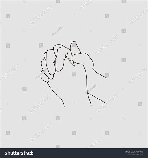 Hand Sign Pray Symbol Logo Design Stock Vector (Royalty Free) 2034364073 | Shutterstock