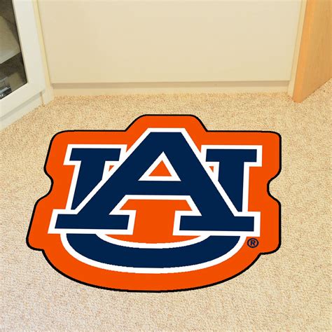 Auburn University Mascot Mat - "AU" Logo - Floor Rug - Area Rug