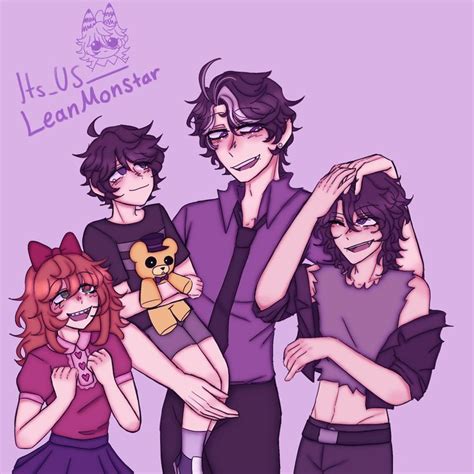 The Afton Family | Fnaf funny, Fnaf drawings, Anime fnaf