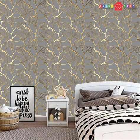 Vintage Gold and Gray Lattice Wallpaper Traditional Non Woven | Etsy