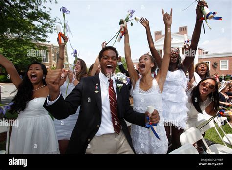 American high school students graduation Stock Photo - Alamy