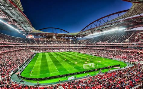 Télécharger fonds d'écran Le Stade de Benfica, match, Estadio da Luz ...