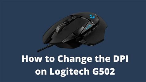 How to Change DPI on Logitech G502 | Decortweaks