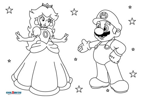 Printable Princess Peach Coloring Pages For Kids Colouring Pages, Coloring Pages For Kids, Thick ...