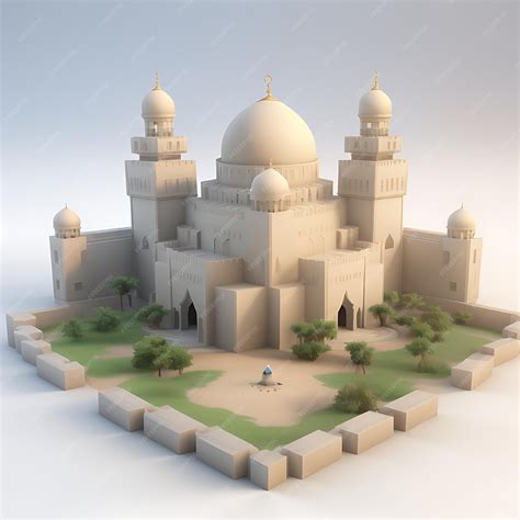 Premium AI Image | Islamic style buildings