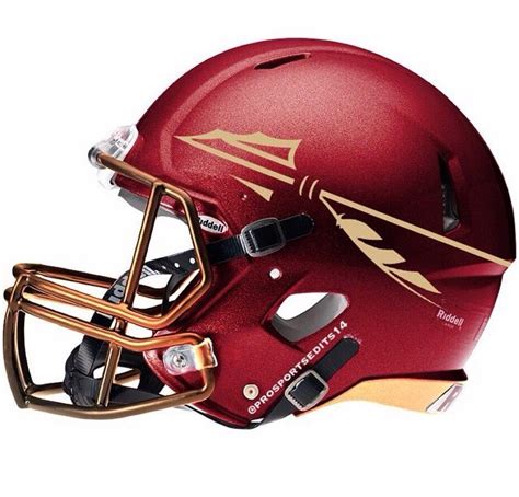 FSU (Prosportsedit14) | Football helmet design, Fsu football, Football helmets