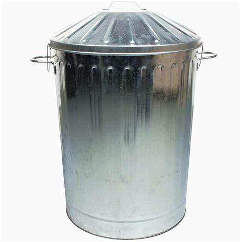 90L Colour Metal Dustbin House Garden Storage Bin with Special Locking ...