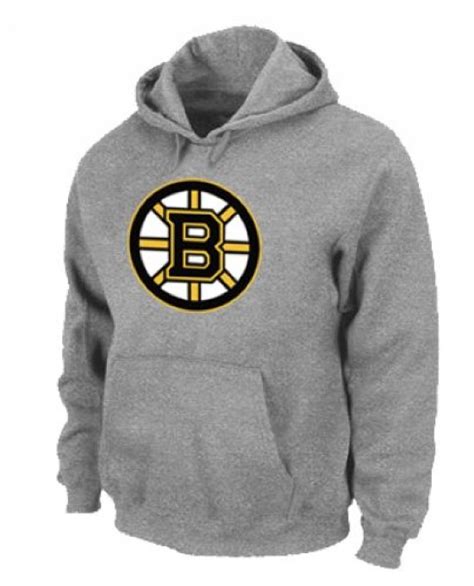 Men's Boston Bruins Pullover Hoodie - - Grey