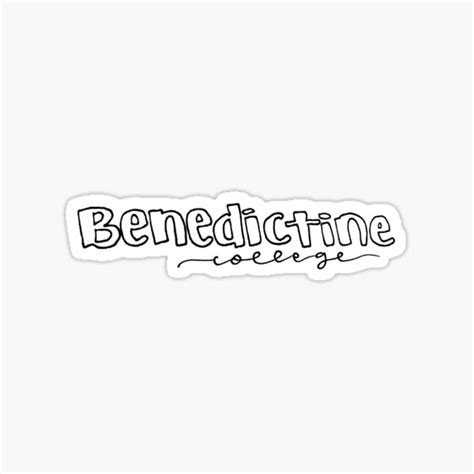 "Benedictine College" Sticker for Sale by isabelriojas | Redbubble