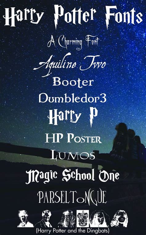 Free Harry Potter Fonts | More Than Thursdays