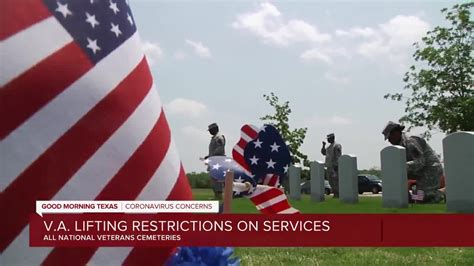 National Cemetery Administration lifts restrictions on committal and memorial services