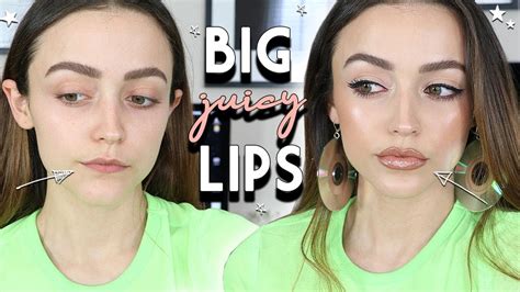 HOW TO MAKE YOUR LIPS LOOK BIGGER | FAKE BIG LIPS WITH MAKEUP - YouTube