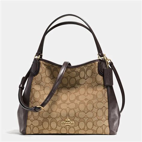 COACH Designer Purses | Edie Shoulder Bag 28 In Signature Jacquard