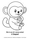 Animal coloring pages for kids - Chimpion — Learn Funny Jokes