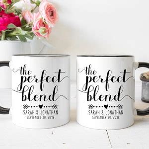 Personalized Coffee Mugs Wedding Mug Gifts Perfect Blend - Etsy