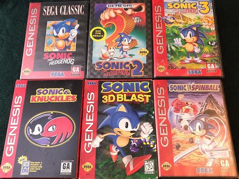 Recently got Sonic & Knuckles in box, thought I'd share how my Sonic Genesis collection : r/SEGA