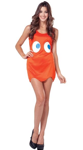 Pac Man Blinky Costume, Blinky Pac Man Costume, Red Pac Man Ghost