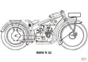 BMW R32 Motorcycle coloring page | Free Printable Coloring Pages