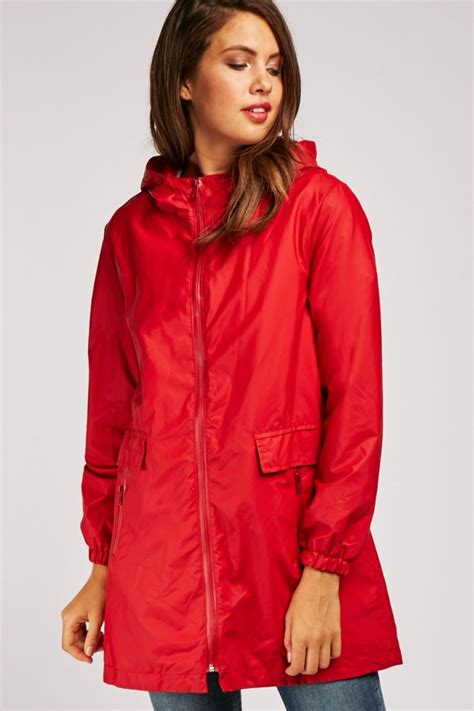 Ladies Red Raincoat With Hood | jsandanski-strumica.edu.mk